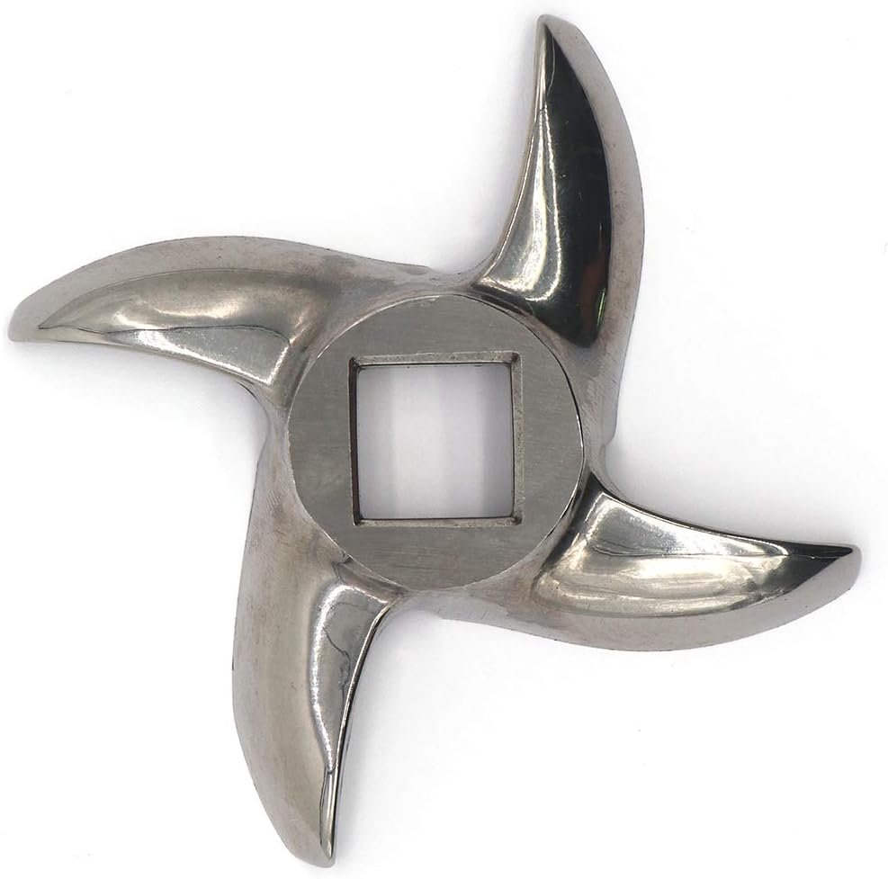#12 Meat Grinder Blade Stainless Steel Knife Cutter Replacement for Grinders, Please check the size, Unconditional refund if there is any problem