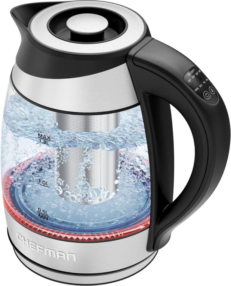 Chefman Temperature-Control Electric Kettle for Tea & Coffee