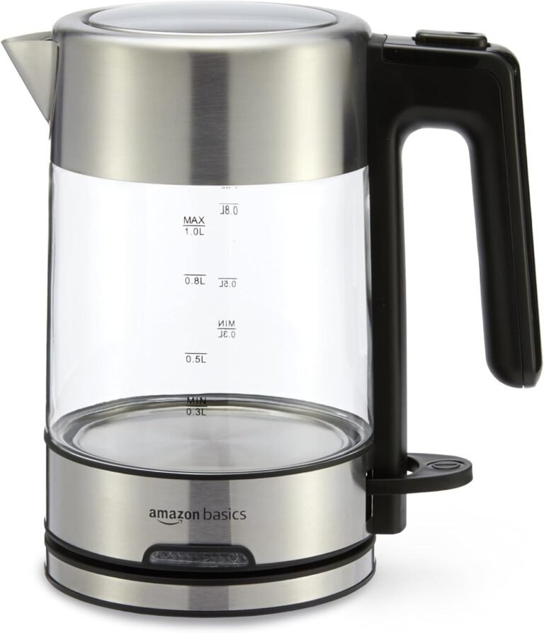 Amazon Basics Electric Kettle Review: 1-Liter Glass and Steel with Auto Shut-Off and BPA-Free Design