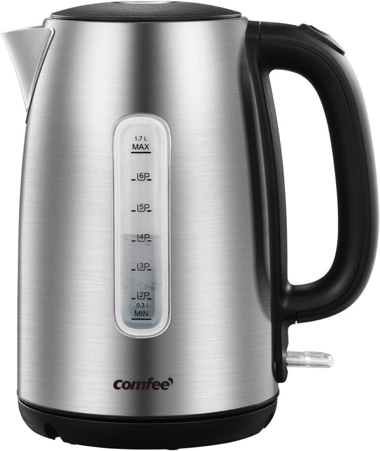 COMFEE’ 1.7L Stainless Steel Electric Kettle — Fast Boil