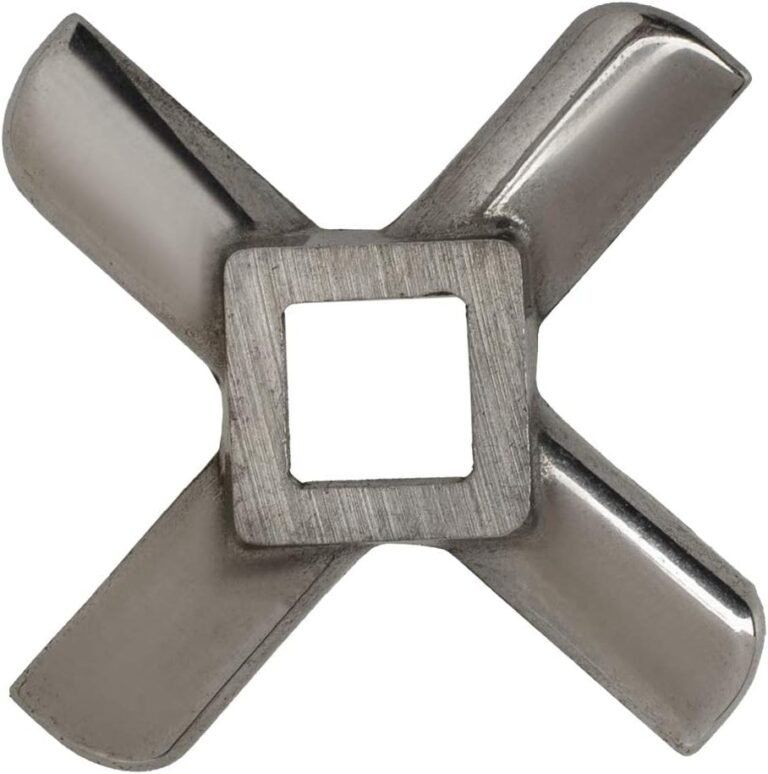 Universal Stainless Steel Meat Grinder Blade Replacement – Size #8 for Efficient Kitchen Use
