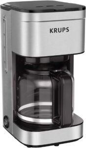 KRUPS Simply Brew: Stainless Steel 10 Cup Coffee Maker, Dishwasher Safe Coffee Pot with Cold Brew, Pause & Brew, and Keep Warm Functions, Drip Coffee Maker