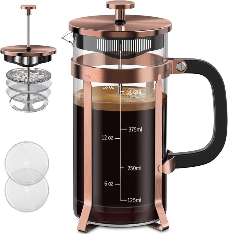 QUQIYSO Coffee Maker 304 Stainless Steel French Press Review: A Versatile Manual Brewing Solution