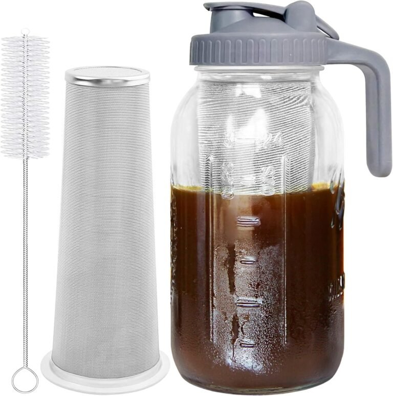 JunVpic 64oz Cold Brew Jar — Leakproof, Fridge-Friendly
