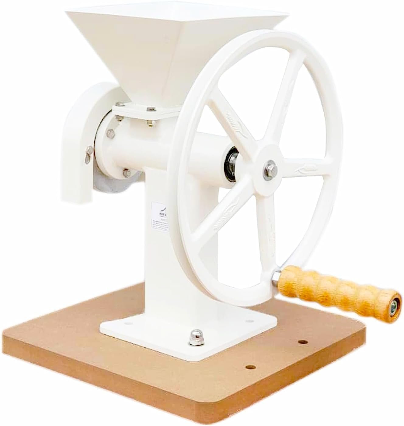 Manual Hand Grain Mill With Steel Disc, High Hopper Grain Grinder For Flour Dry Household Cereals Herbs Corn Kitchen Spices Coffee Bean Wheat Grinder, Grain Mill Grinder For Home