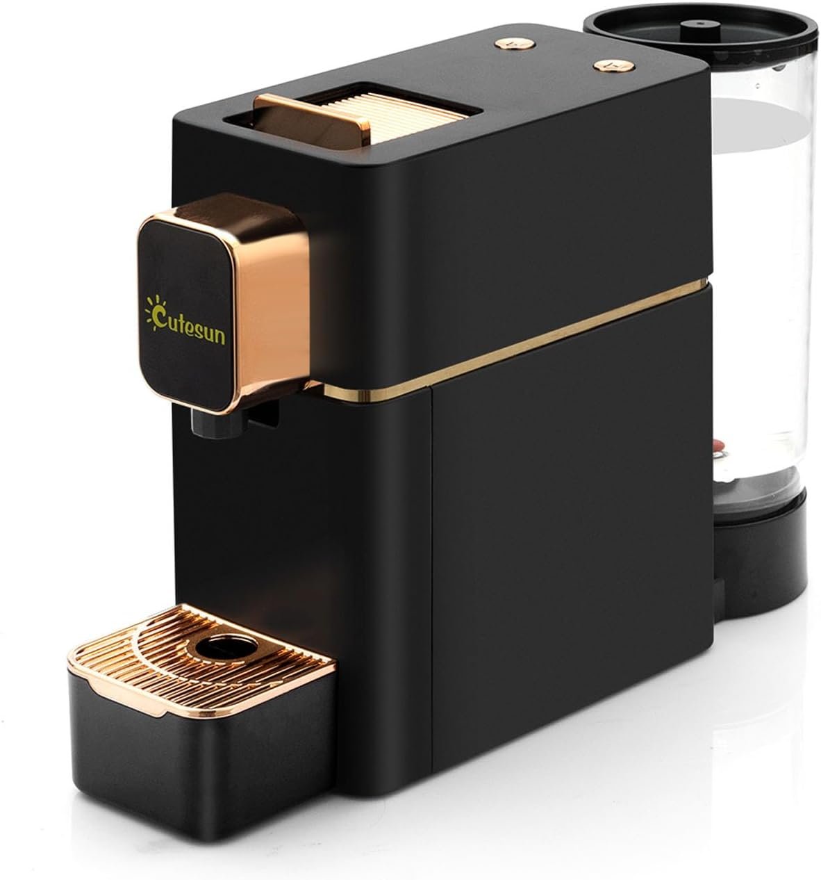 Mini Espresso Coffee Machine for Capsules Compatible with Nespresso OriginalL Machine, Espresso Maker Single Serve, Bestpresso Coffee Capsules Peet's Espresso more (Black)