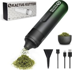 K1 Electric Spice Grinder Battery Powered Automatic Portable For Kitchen Herb Grinding - Holds up to 1 Gram (Shadowed Emerald)