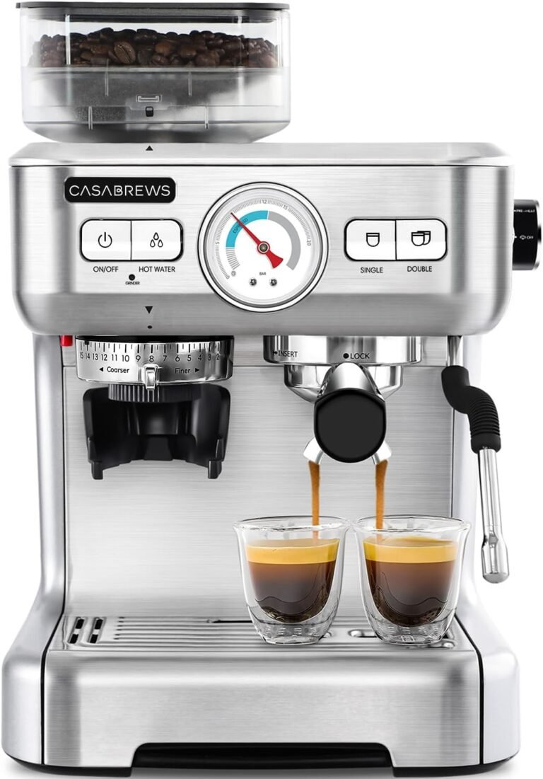 CASABREWS Espresso Machine with Grinder Review: A Home Barista’s All-in-One Solution