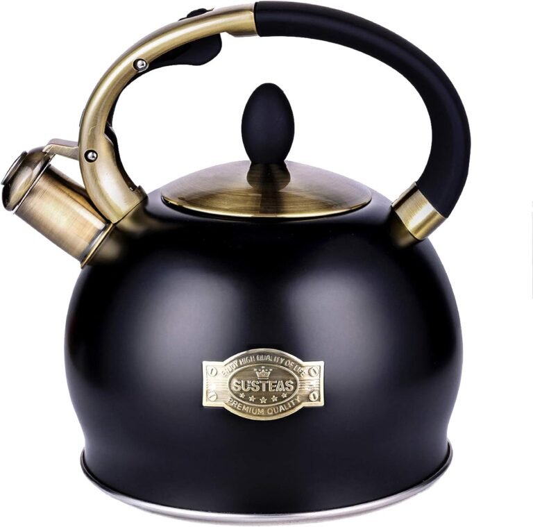 SUSTEAS Stove Top Whistling Tea Kettle Review: 2.64 Quart Stainless Steel Kettle for Home Brewing