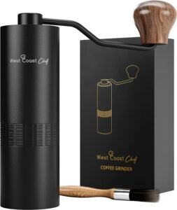 Manual Coffee Grinder - Manual Burr Grinder, Portable Coffee Grinder Manual - Espresso Hand Grinder Coffee - Manual Coffee Bean Grinder - Travel Coffee Grinder Hand Coffee Grinder Burr