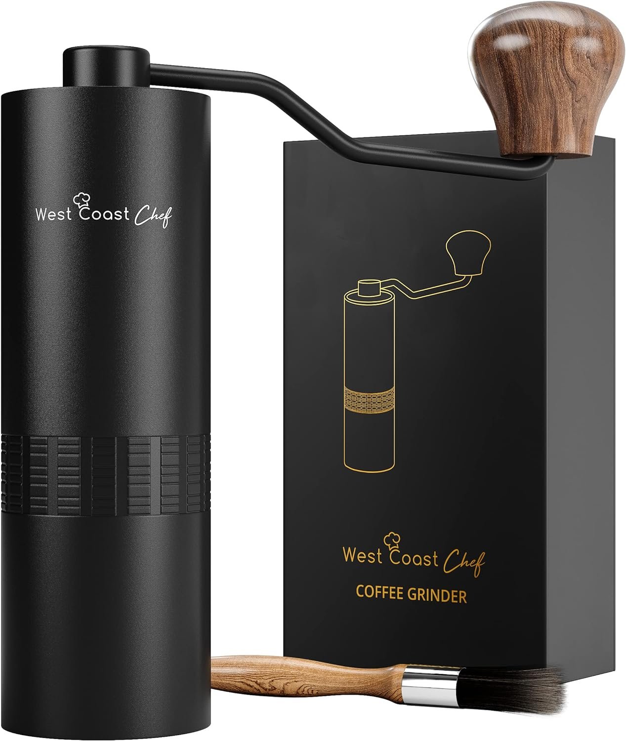 Manual Coffee Grinder - Manual Burr Grinder, Portable Coffee Grinder Manual - Espresso Hand Grinder Coffee - Manual Coffee Bean Grinder - Travel Coffee Grinder Hand Coffee Grinder Burr
