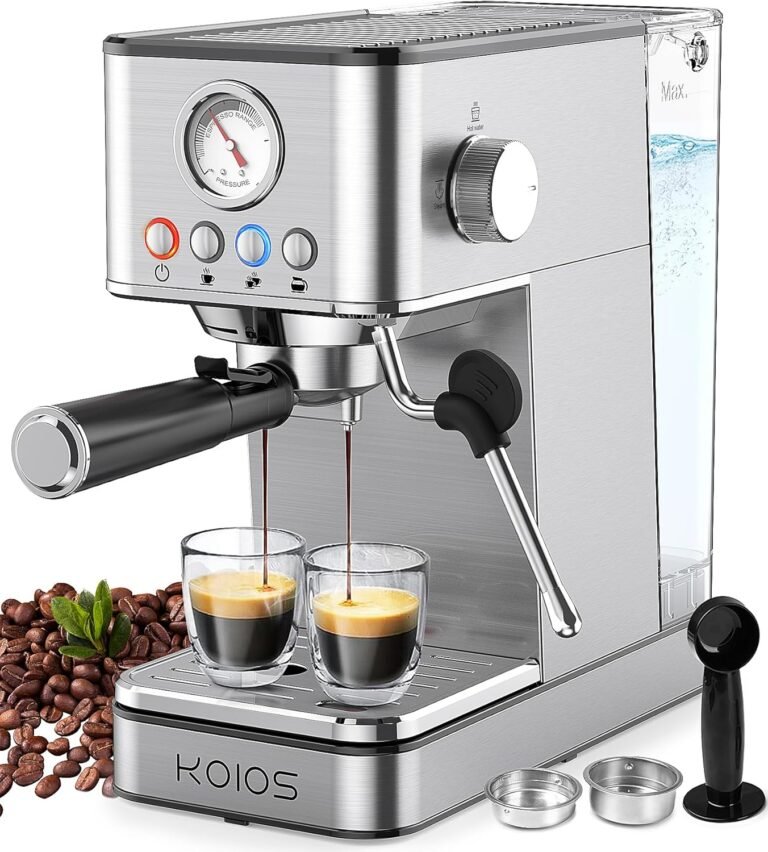 KOIOS Espresso Machine Review: 20 Bar Pump, Steam Wand, and Home Brewing Performance