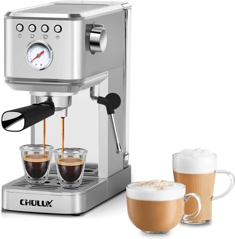 CHULUX Slim Espresso Machine Review: Home Barista Experience in a Compact Design