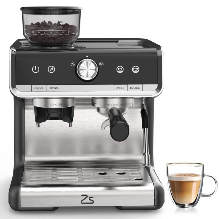 Professional Espresso Machine With Grinder and Milk Frother for Home Baristas