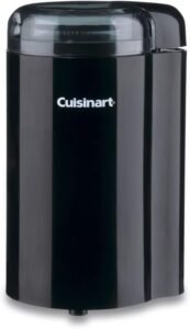 Cuisinart Coffee Grinder, One Touch Control Coffee Bean Grinder with Stainless Steel Bowl and Blades, 2.5 oz/70g Capacity Enough for 12 Cups, On/Off Switch with Safety Interlock, DCG-20BKN, Black