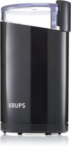 KRUPS Precision Electric Coffee Grinders, 3 oz Capacity, 200W Motor, Stainless Steel Blades for Uniform Grinding of Beans, Herb and Nuts, Coffee and Spice Grinder Electric, (Black)