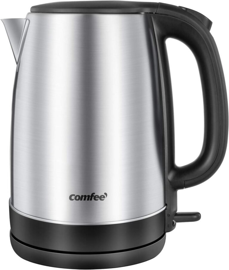 Fast 1500W Boil: COMFEE’ 1.7L Stainless Electric Kettle