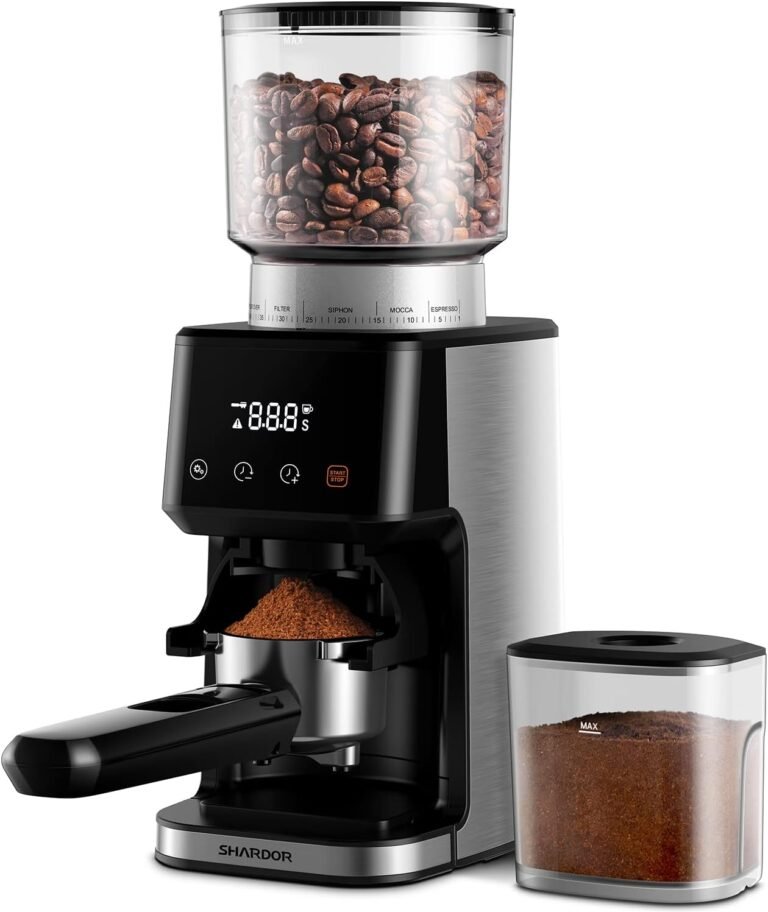 SHARDOR Conical Burr Espresso Coffee Grinder: 51 Settings for Perfect Extraction
