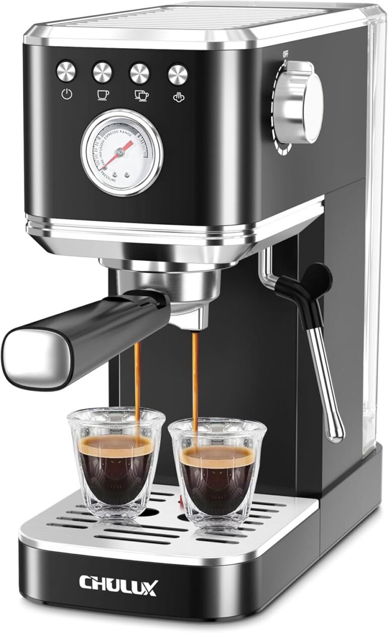CHULUX Slim Espresso Machine Review: 20 Bar Pump for Home Barista Experience