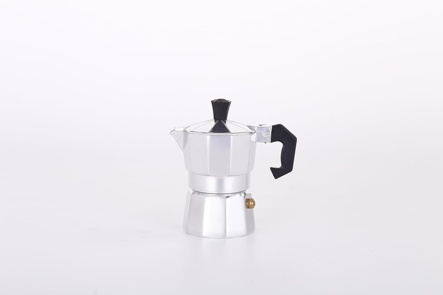 Classic Moka Pot 1 Cup 1.5oz，Stovetop Espresso Maker Aluminum Silver，Cuban Coffee Maker， Greca includes Replacement Parts，Perfect Camping Coffee Pot，Make Delicious Coffee Easily at Home