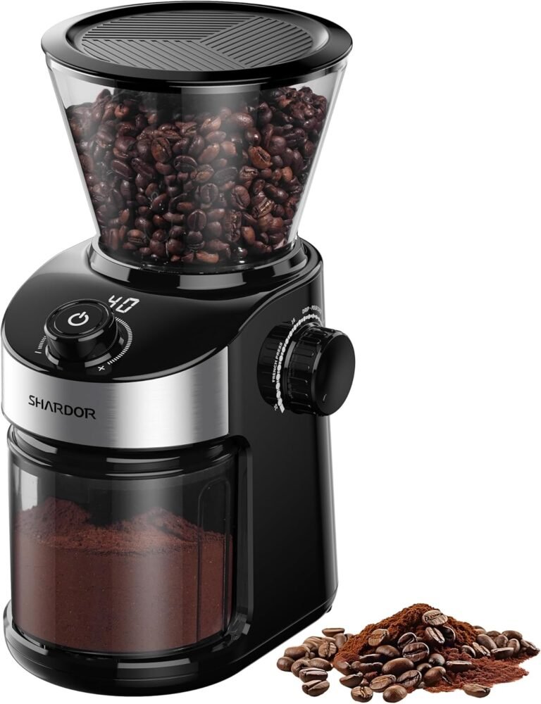 SHARDOR Coffee Grinder: 32 Settings for Perfect Brews