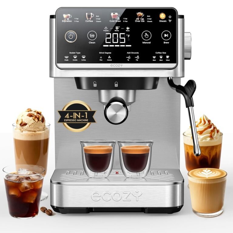 ecozy 4-in-1 Espresso Machine & Coffee Maker Combo: A Comprehensive Guide to Brewing Versatility