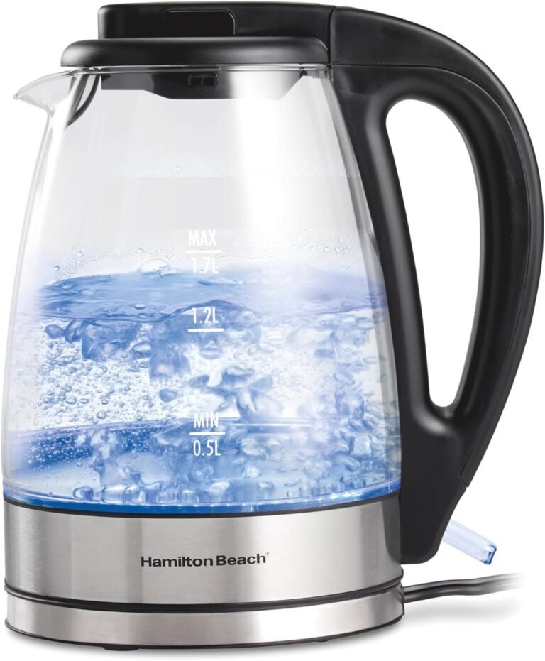 Hamilton Beach 1.7L Electric Kettle Review: Efficiency, Safety, and Versatility for Home Use