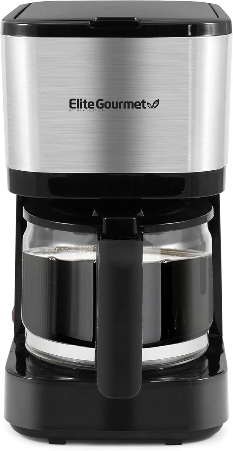 Elite Gourmet EHC9420 Coffee Maker Review: 5-Cup Drip Brew for Small Spaces
