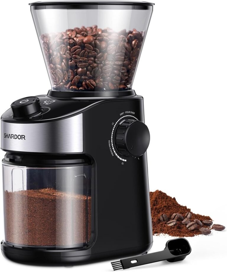 SHARDOR Burr Coffee Grinder 3.0: 32 Grind Settings for Perfect Brews