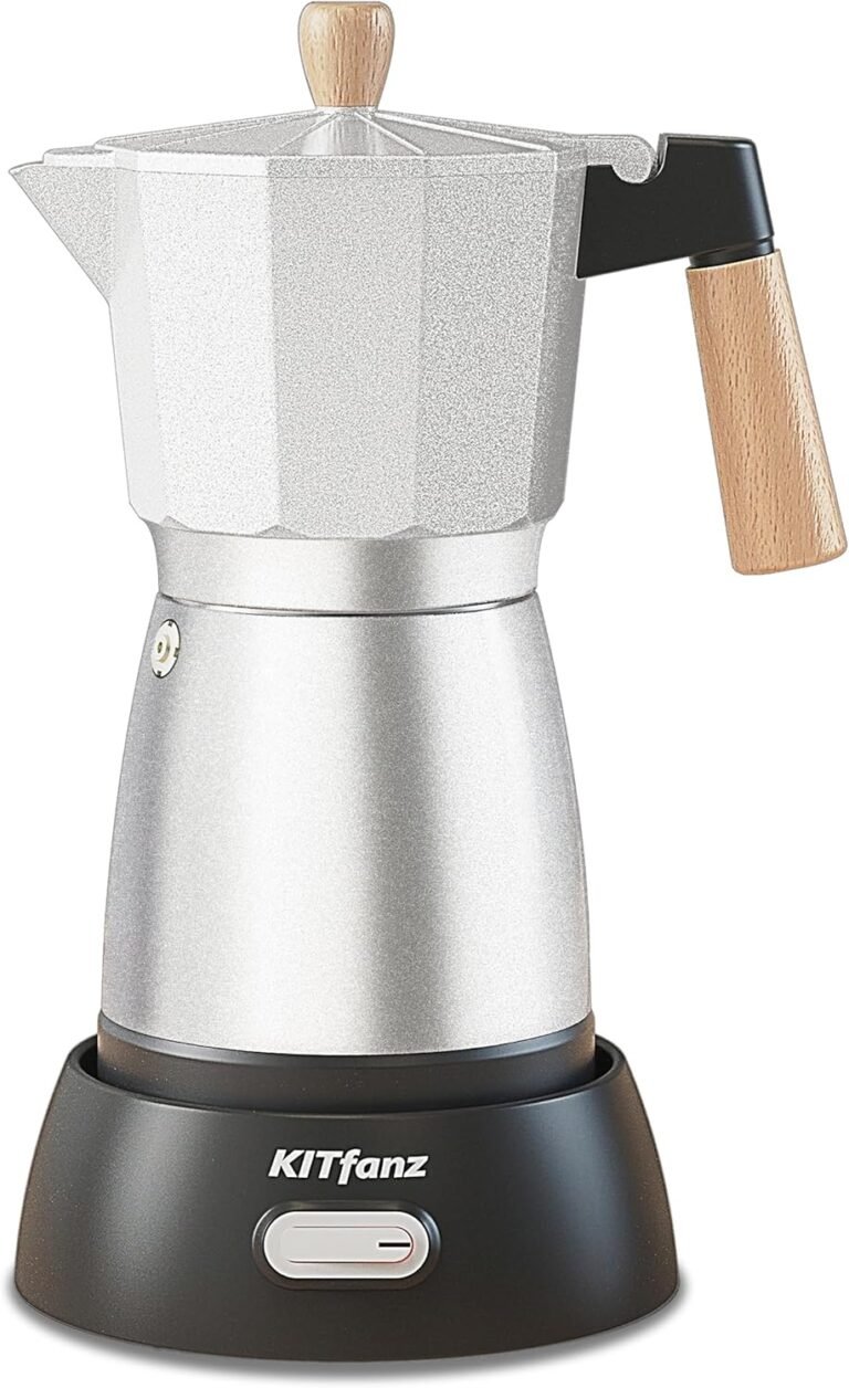 Electric Espresso Coffee Maker Review: KITfanz Moka Pot for Home Brewing