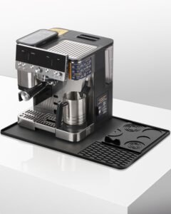 Silicone Coffee Maker Mat for Ninja Luxe Espresso Coffee Machine ES601/ES701 & Suitable for Breville Barista Express & Delonghi - 23"x15" Large Anti-Slip Heat-Resistant Bar Mat