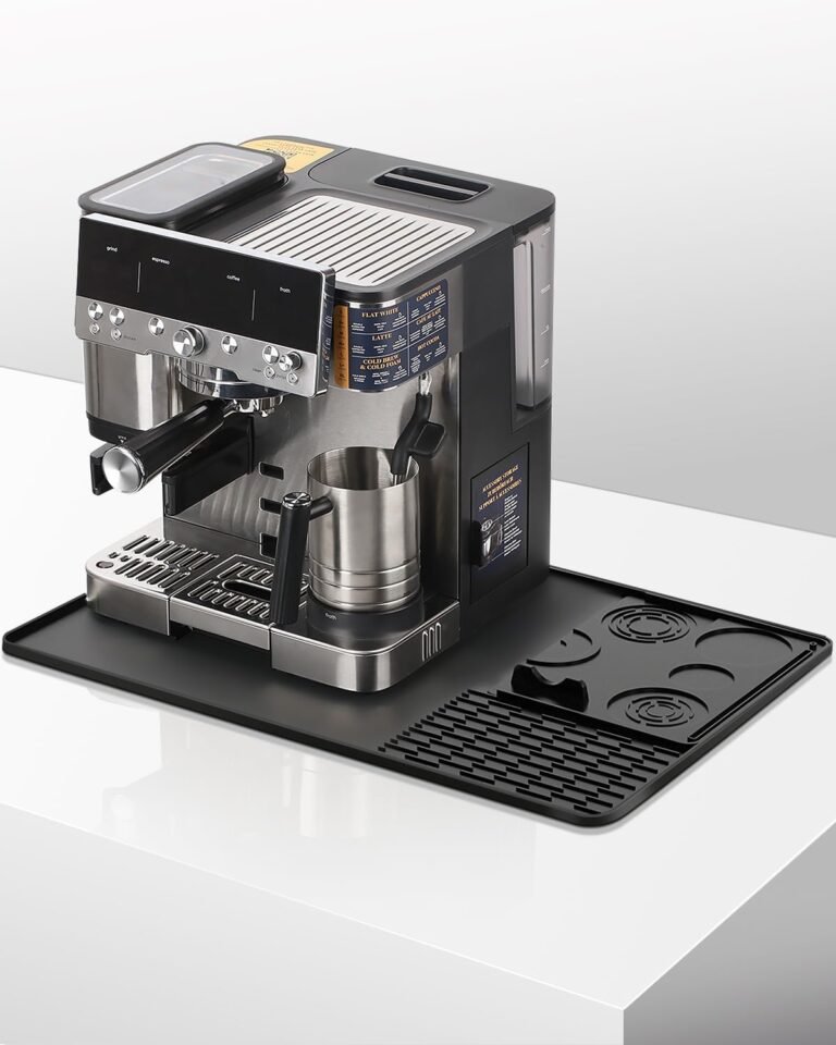 Silicone Coffee Maker Mat for Espresso Machines – 23″x15″ Heat-Resistant Spill Guard