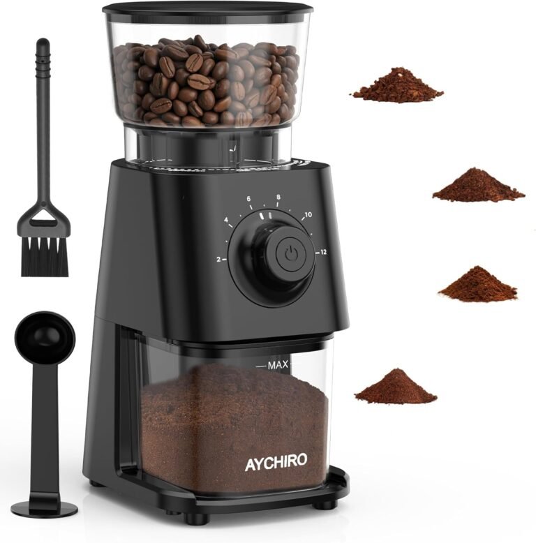 AYCHIRO Electric Coffee Grinder Review: 30 Grind Settings for Home Brewing