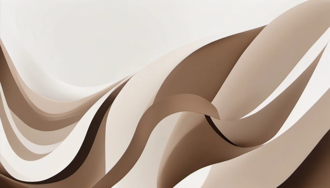 Abstract graduated rounded columns illustration in coffee brown and cream on white — decorative header for Coffee Grinder Reviews, from the Spec Sheet