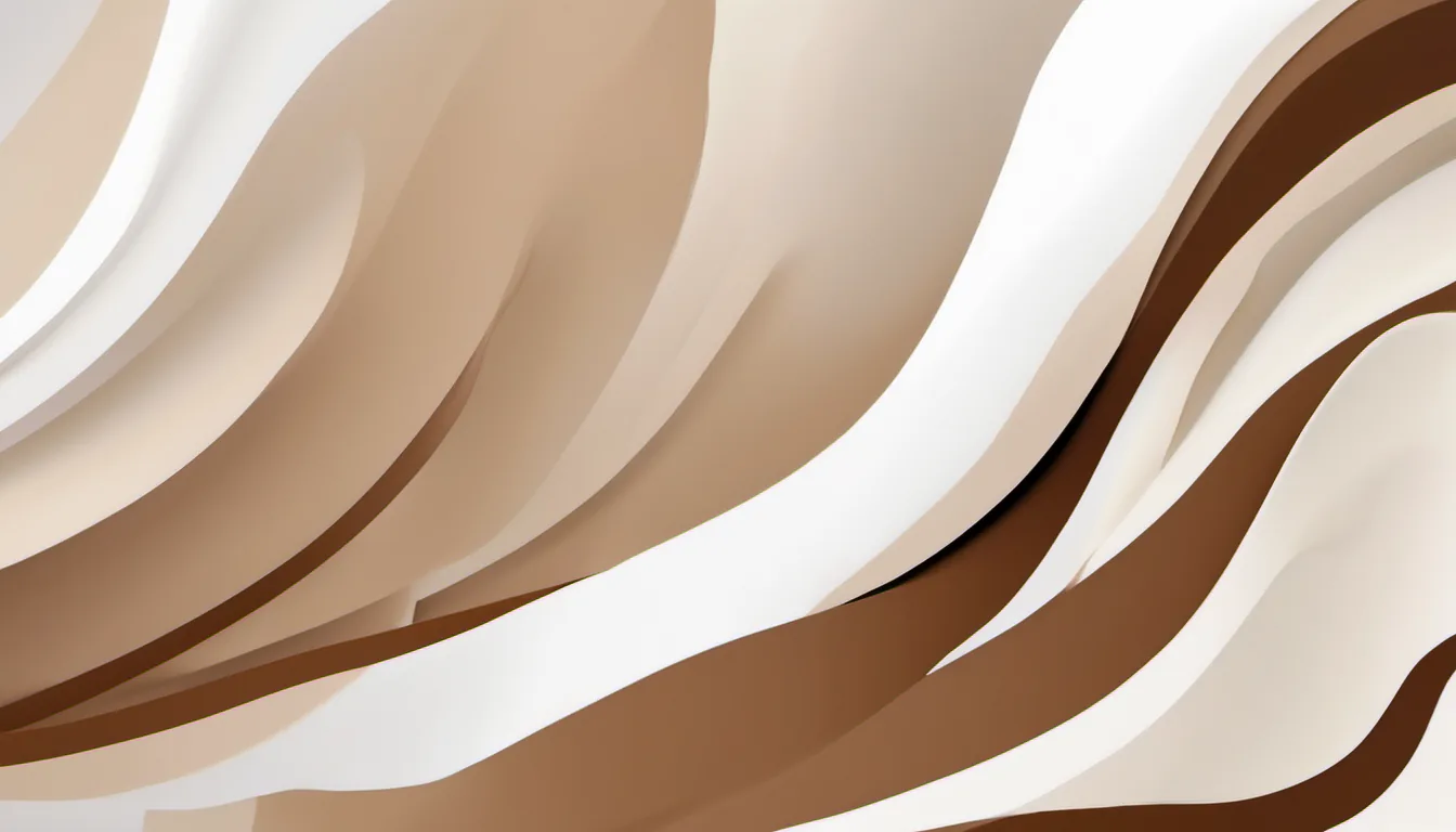 Abstract baseline band field illustration in coffee brown and cream on white — decorative header for Perfect Brew Picks